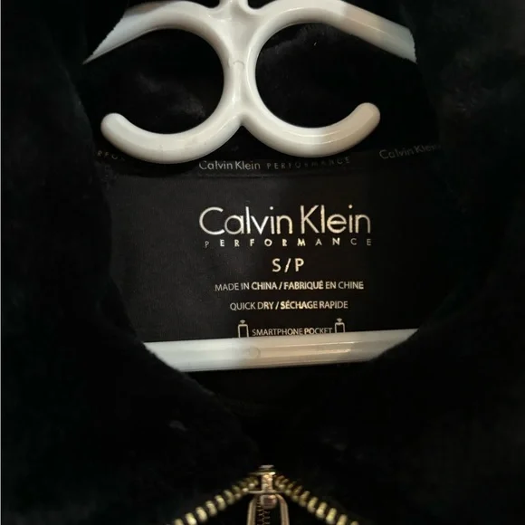 Calvin Klein, Fuzzy Zip Up - Picture 2 of 4